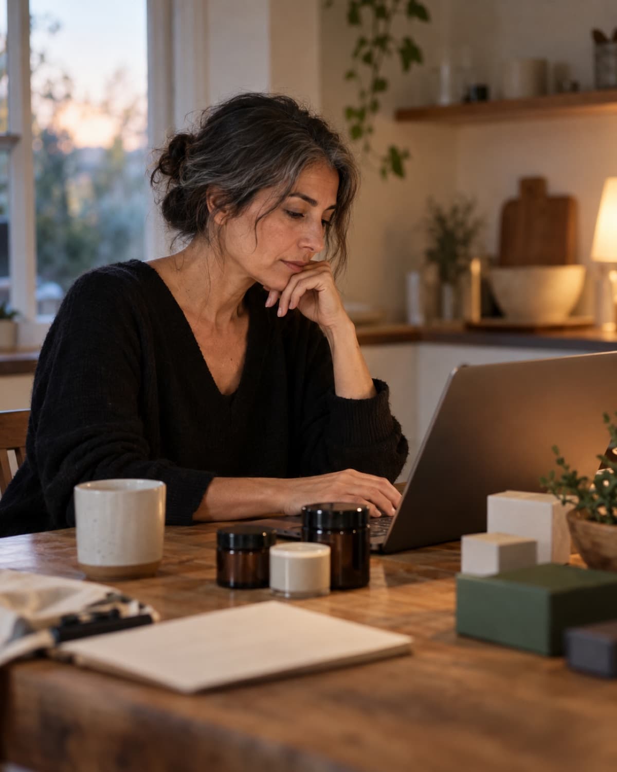 A solo founder working on their store