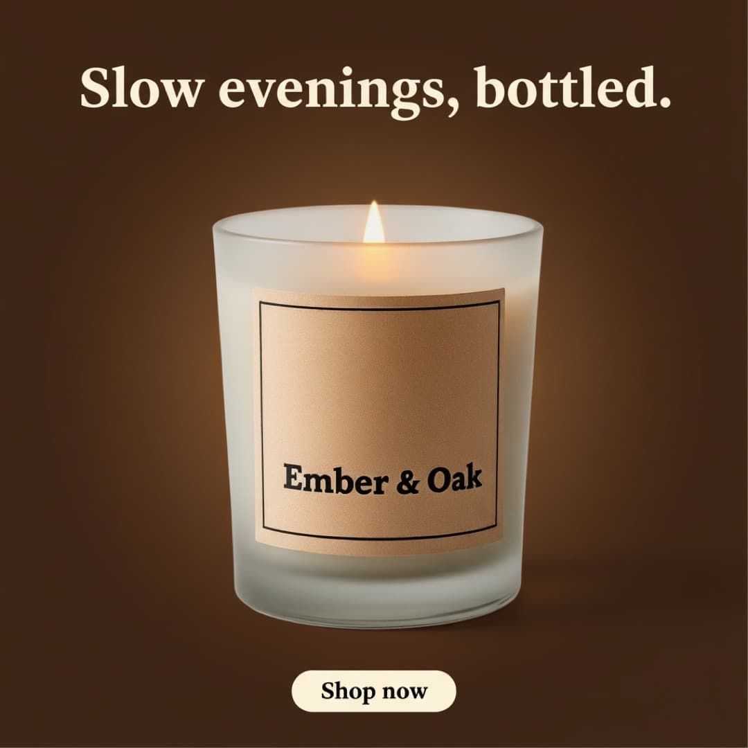 Facebook ad made by advrt for a fictional brand