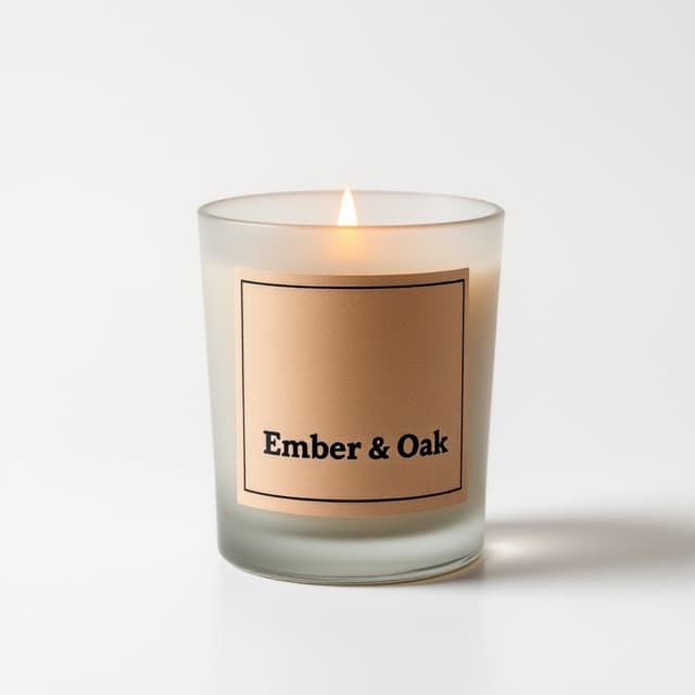 Candle product photo