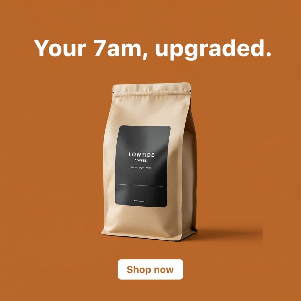 Meta ad made by advrt for a fictional brand