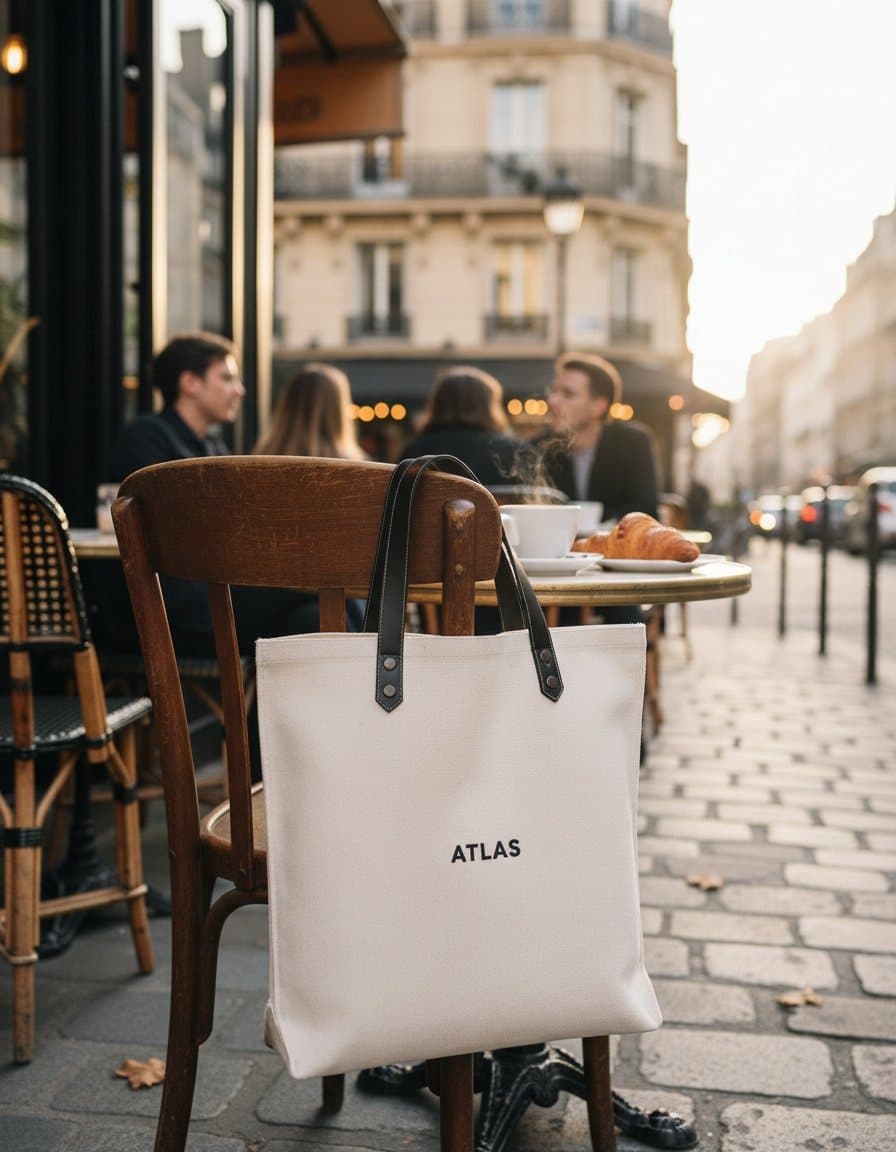 Tote bag ad made by advrt